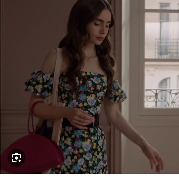 As seen on Emily in Paris. Maje size 3 floral dress NWT - Picture 6 of 9